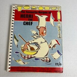 VTG Cookbook The Favorite Recipes of Henri The Chef Manchester Evening News 1968